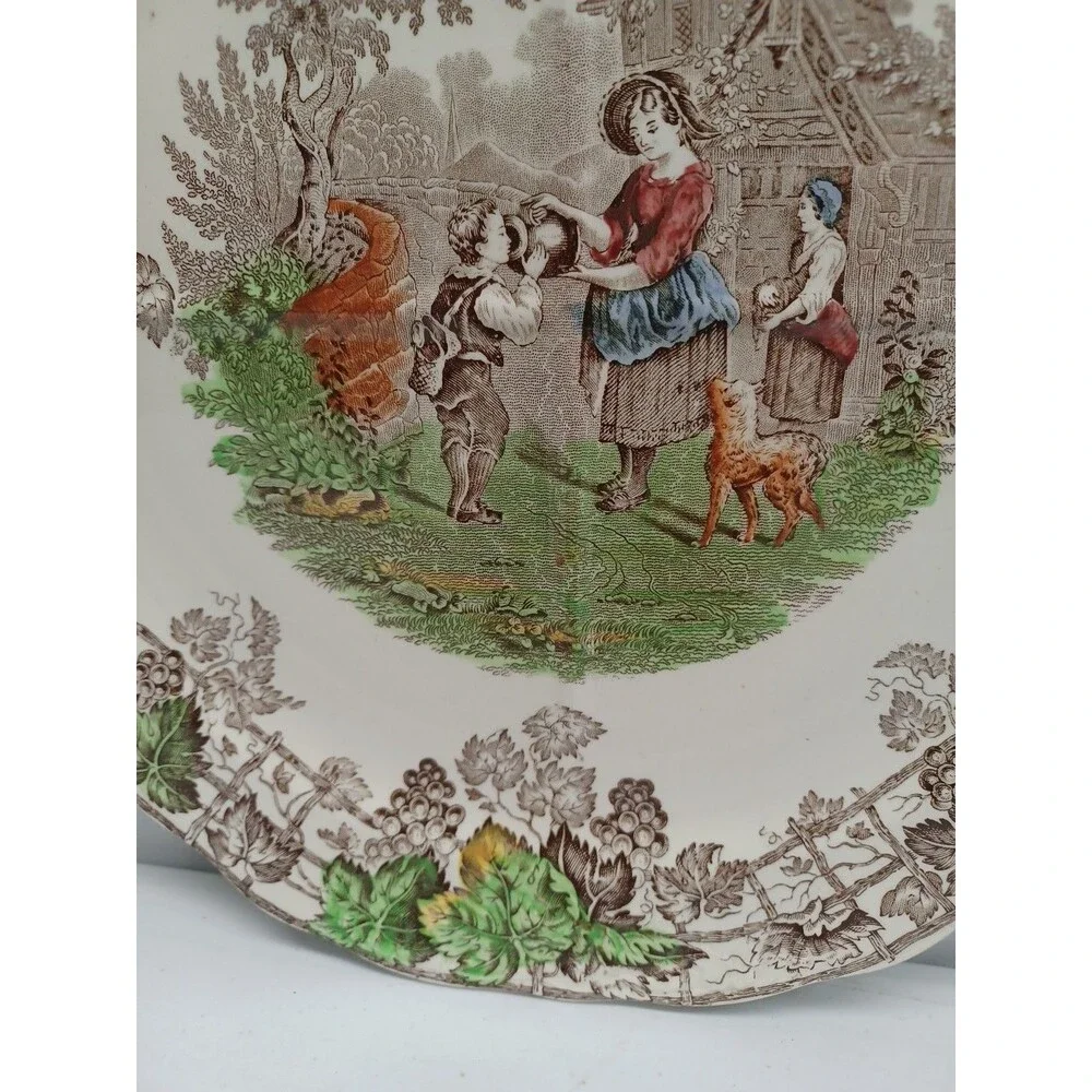 Copeland Spode England Byron Series No 2 Divided Plate Dish 10